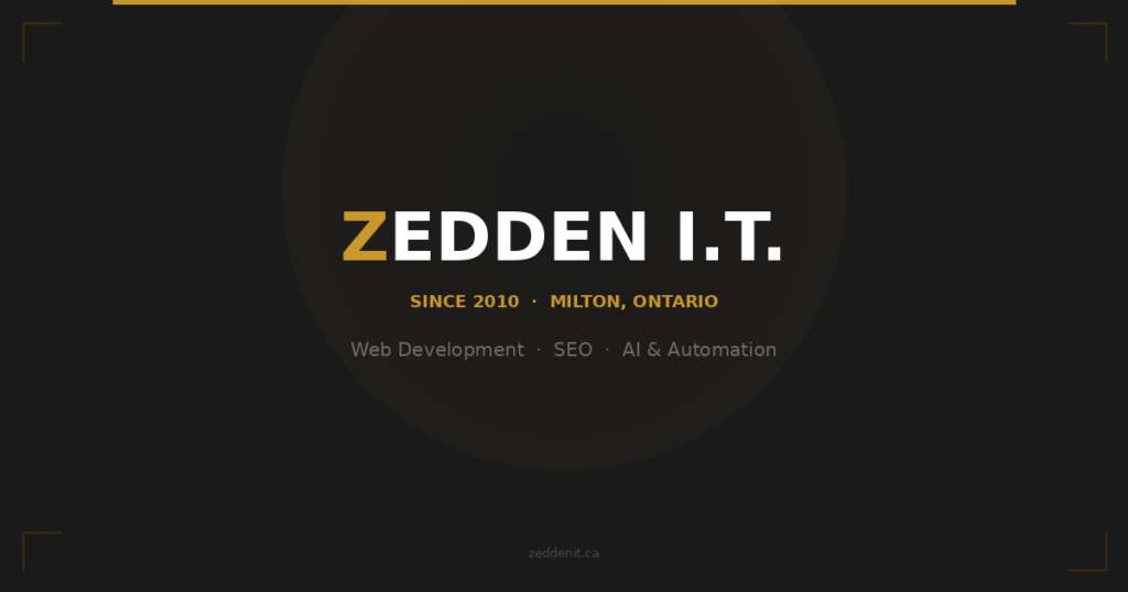 Contact Zedden I.T. web developer in Milton for all you IT services in Milton